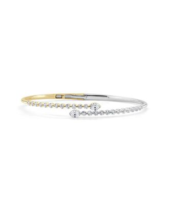 Sabrina Designs 14K Two-Tone 1.65 ct. tw. Diamond Stackable Bangle Bracelet