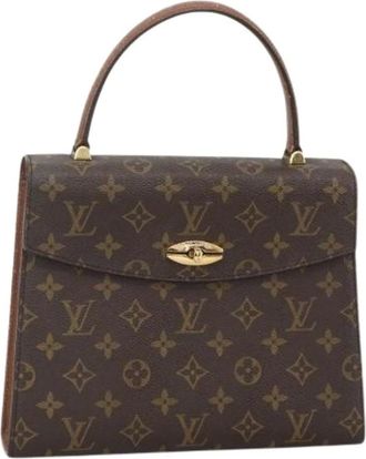 Louis Vuitton Pre-owned Handbags, female, Brown, Size: ONE SIZE Pre-owned Malesherbes Handbag