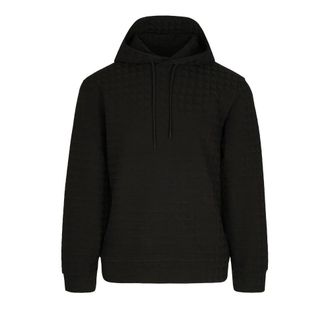 Emporio Armani Hoodies & sweatvesten, Heren, Zwart, XL, Katoen, Elegante Sweaters met Lyocell Mix