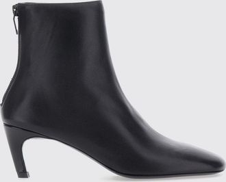 Toteme Stivaletti a tronchetto in pelle di capra con punta tonda e tacco a stiletto