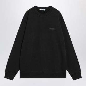 Givenchy Black Crew Neck Cotton Sweatshirt