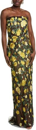 Marchesa Roses Tulle Gown