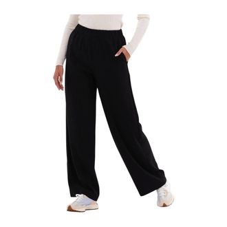 Selected Broeken, Dames, Zwart, XS, Wijde Pijpen Relaxed Fit Zwarte Broek