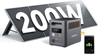 OEM Estaci&oacute;n De Energ&iacute;a Port&aacute;til - Aferiy - Nomad1800 Pro - 1800w - 1024wh Lifepo4 - Panel Solar 200w