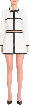 Amanda Uprichard Trey Mini Skort In Ivory
