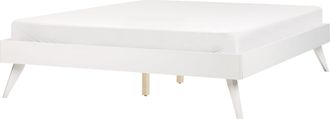 Beliani Beliani - Cama De Mdf Con Somier De Listones Moderno Blanco 140 X 200 Cm Berric