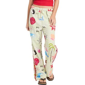 Billabong x Lottie Hall Pull-On Pants in Sunny Lime at Nordstrom, Size X-Large