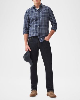 Rodd & Gunn Mens Monavale Slim-Fit Casual Button-Down Shirt