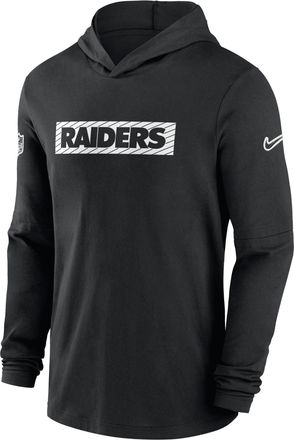 Nike Las Vegas Raiders Sideline Nike Mens Dri-FIT NFL Long-Sleeve Hooded Top in Black | 02FC00A8D-CAM