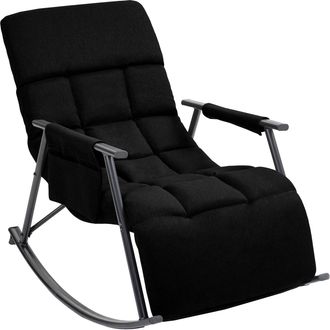 Clp Sillon Mecedor Elara Negro Tela