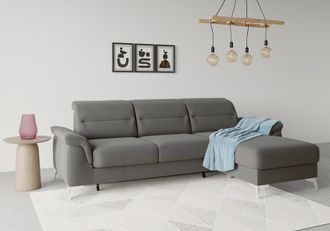 Sit&more Ecksofa »Sinatra L-Form« mit Recamiere, optinal mit Kopfteilverstellung und Armteilfunktion