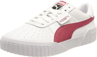 Puma Womens Cali Wns Sneakers, Puma White Persian Red, 4.5 UK