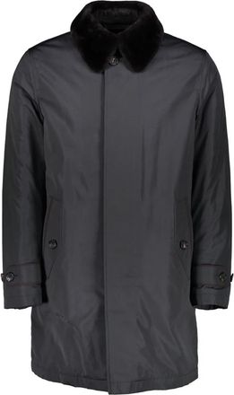Ermenegildo Zegna Motorin 300cc Regenjas - Heren - Mantel - Blauw - 2XL - Leer - Jassen