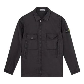 Stone Island Cotton Overshirt Black 751510610-V0029