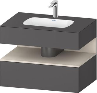 Duravit Qatego Lavabo Encastrado Con Base De Lavabo Consola, - Duravit