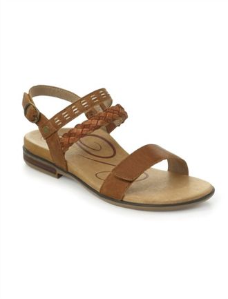 Aetrex Celeste Sandal In Cognac