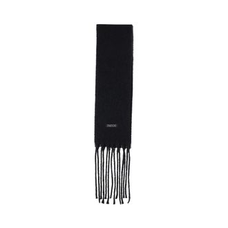 Patou Long Fringe Wool Blend Scarf