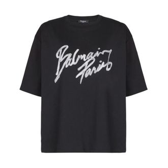 Balmain Mujer, Camisetas, Negro, Talla: XL