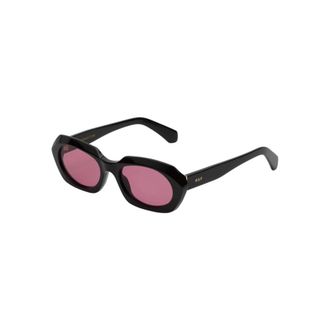 Retro Superfuture Sunglasses, unisex, Black, Size: 54 MM Epoca Geometric Frame Sunglasses