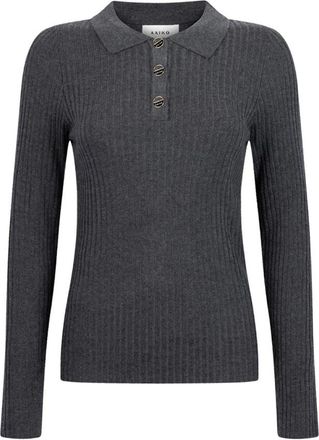 Aaiko Dames, Truien, Grijs, Maat: XS Wol