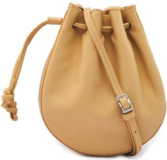 Behno Mini Ina North/South Drawcord Crossbody Bag in Bisque at Nordstrom