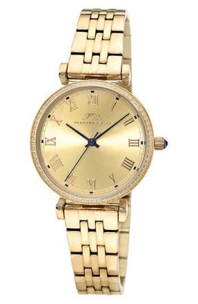 Porsamo Bleu Emma Sunray Dial Bracelet Watch in Gold/Gold at Nordstrom Rack