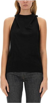 Courr&egrave;ges Donna, Top, Nero, M, new