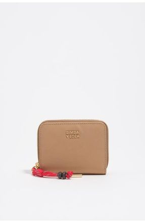 Bimba & Lola Nylon Flap Wallet in Camel at Nordstrom