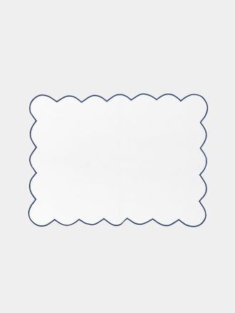 Angela Wickstead Home Diletta Scalloped Linen Placemats (Set of 4)