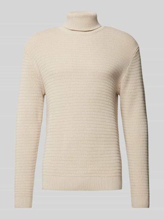 Selected Strickpullover mit Rollkragen Modell THEO in Offwhite, Gr&ouml;&szlig;e XL