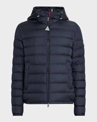 Moncler Men & apos;s Quilted Full-Zip Hooded Jacket