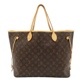 Louis Vuitton Brown Monogram Shoulder Bag Tote Bag (Pre-Owned)