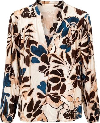 2-Biz Melina Blouse - Dames - Blouses - Veelkleurig - L - Nylon - Overhemden