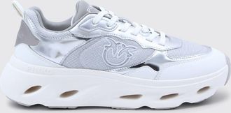 Pinko Sneakers Pink 09 Pinko in mesh e pelle laminata