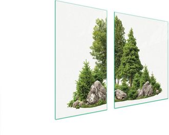 OEM Placa Protectora De Vidrio Para Estufa 90x52 &Aacute;rbol