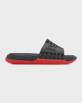 Christian Louboutin Men & apos;s Take It Easy Rubber Slide Sandals