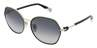 Furla SFU459 0301 Mens Sunglasses Gold Size 59