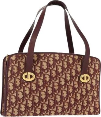 Dior Pre-owned Handbags, female, Multicolor, Size: ONE SIZE Pre-owned Vintage Canvas Hand Bag