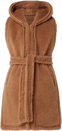 Max Mara Alpaca Blend Hooded Stole Gilet