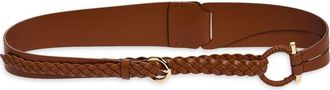 Ferragamo Donna Leather Belt in New Cognac New Cognac at Nordstrom, Size 100