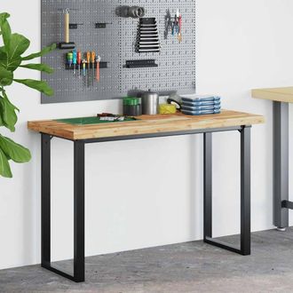 Berkfield Home Versatile Desk Top Oil Finished 120x50x4 cm Solid Wood Acacia in Brown | Size: 120 x 50 x 4 cm