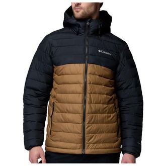 Columbia Powder Lite II Hooded Jacket Kunstfaserjacke f&uuml;r Herren | schwarz