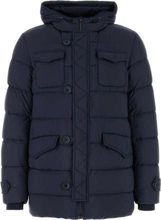 Herno Navy Blauwe Donsjack voor Mannen - Heren - Gewatteerde jassen - Blauw - M - Nylon - Jassen