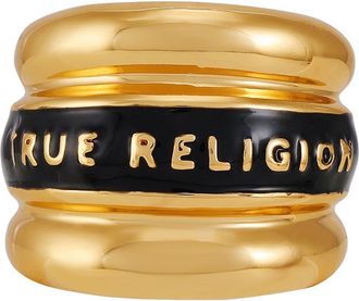 True Religion Logo Cigar Ring in Gold Tone at Nordstrom Rack, Size 8