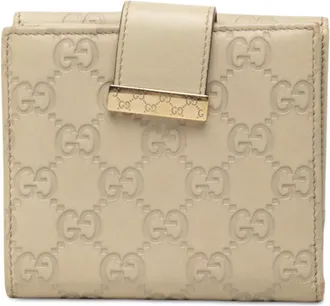 Gucci Ivory White Leather Wallet (Bi-Fold) (Pre-Owned)