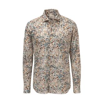 Xacus Bedrukt shirt met lange mouwen - Heren - Casual Overhemden - Veelkleurig - M - Overhemden