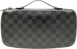 Louis Vuitton Pre-owned Vintage Canvas Portemonnee - Dames - Vintage Clutch - Zwart - ONE Size - Vintage