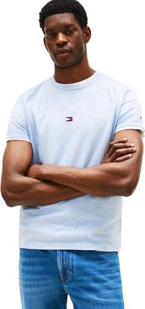 Tommy Hilfiger Mens Short Sleeve Slim Fit T-Shirt, Blue (Heathered Blue), XL