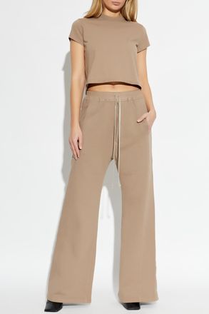 Rick Owens Short T-shirt, Womens, Beige