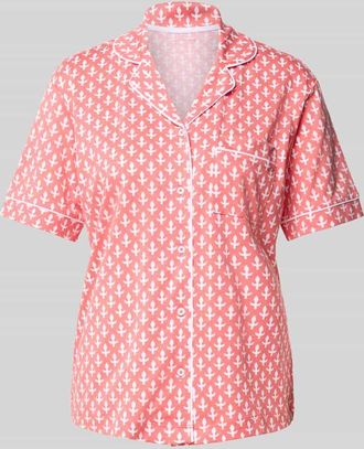 Christian Berg Pyjama-Oberteil mit Knopfleiste in Rosa, Gr&ouml;&szlig;e XL